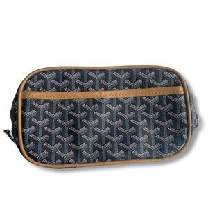 Blue make up bag